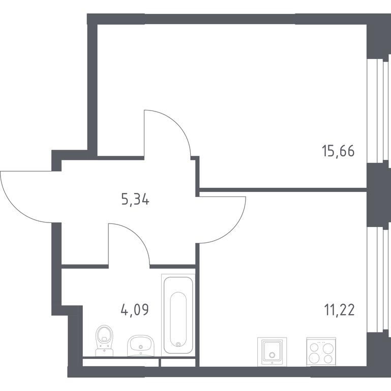Apartment Sale, 36.31 sq. m. at Kosmicheskiy kvartal, M.K. Tikhonravova Street, Yubileyniy Microdistrict, Korolyov, Moscow Region, Russia #1 Apartment Sale, 36.31 sq. m. at Kosmicheskiy kvartal, M.K. Tikhonravova Street, Yubileyniy Microdistrict, Korolyov, Moscow Region, Russia #1