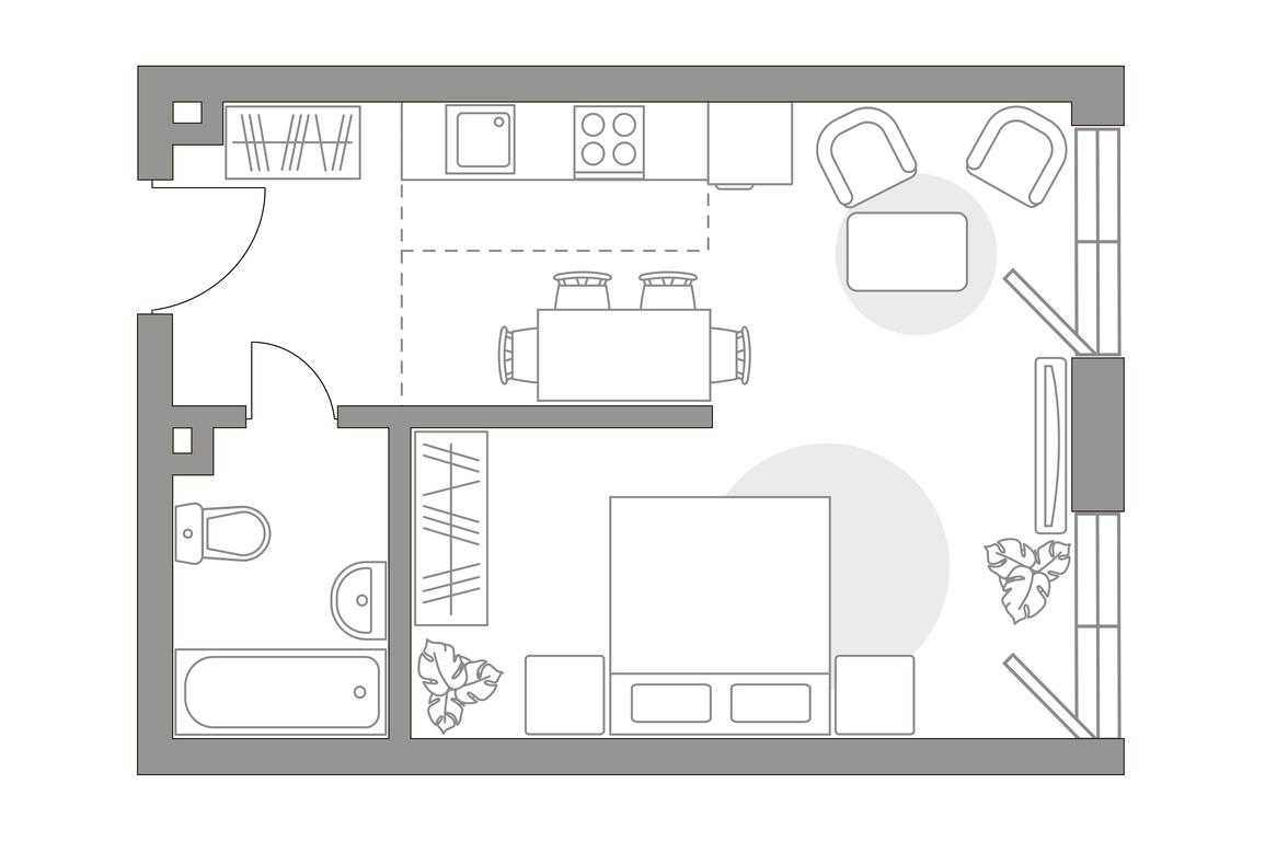 1-BD Apartment Sale, 49.8平方米 at HighWay, Volgogradsky Avenue, 30с1, Moscow, Russia #2 1-BD Apartment Sale, 49.8平方米 at HighWay, Volgogradsky Avenue, 30с1, Moscow, Russia #2