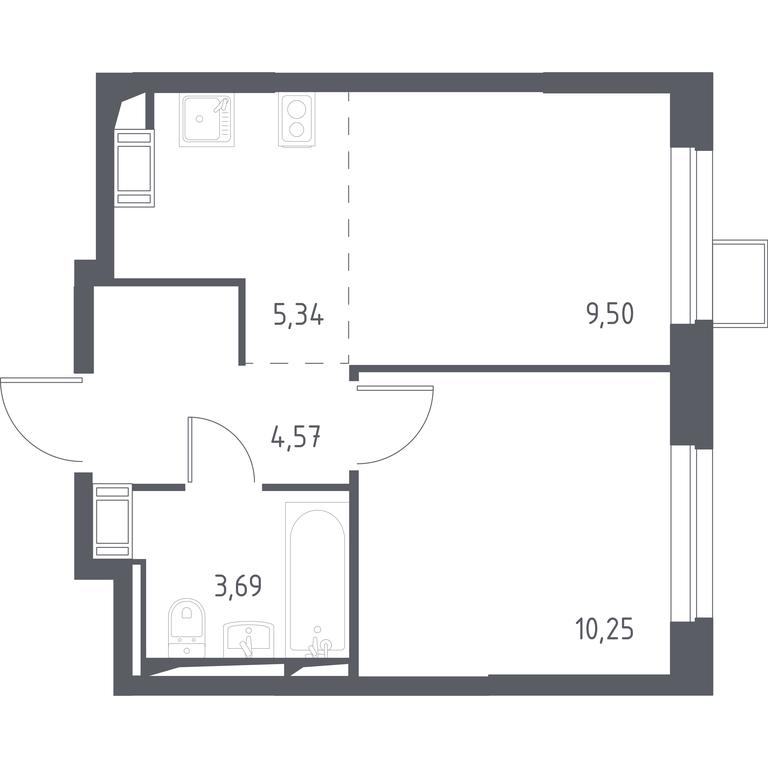 Apartment Sale, 33.1平方米 at Prigorod Lesnoe, Molodyozhny bulvar, 6, derevnya Misaylovo, Leninskiy City District, Moscow Region, Russia #1 Apartment Sale, 33.1平方米 at Prigorod Lesnoe, Molodyozhny bulvar, 6, derevnya Misaylovo, Leninskiy City District, Moscow Region, Russia #1