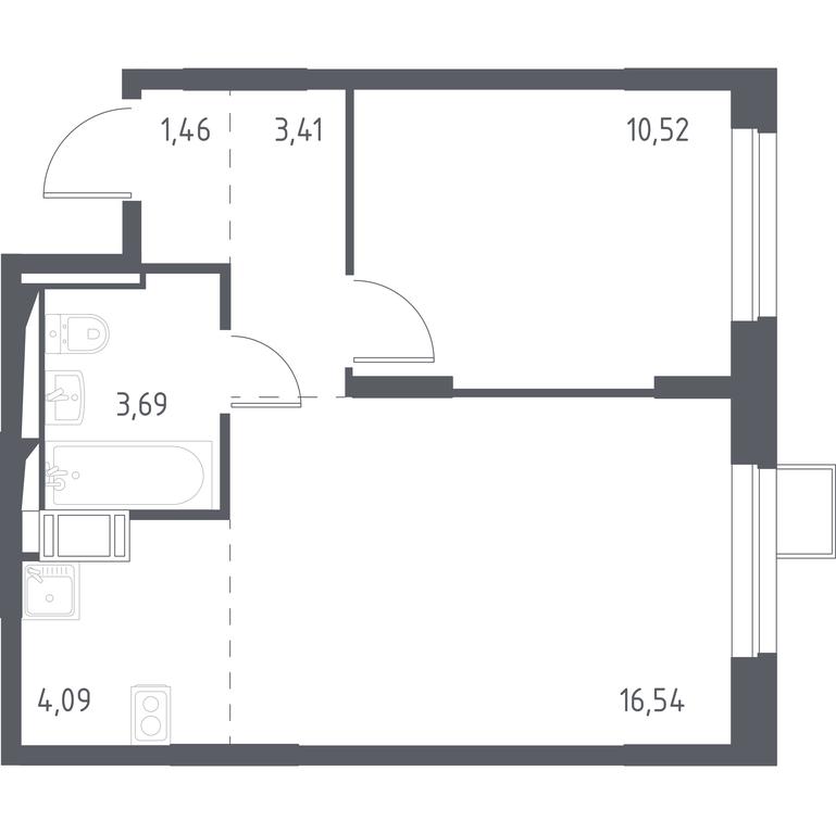Apartment Sale, 39.4 sq. m. at Prigorod Lesnoe, Molodyozhny bulvar, 6, derevnya Misaylovo, Leninskiy City District, Moscow Region, Russia #1 Apartment Sale, 39.4 sq. m. at Prigorod Lesnoe, Molodyozhny bulvar, 6, derevnya Misaylovo, Leninskiy City District, Moscow Region, Russia #1