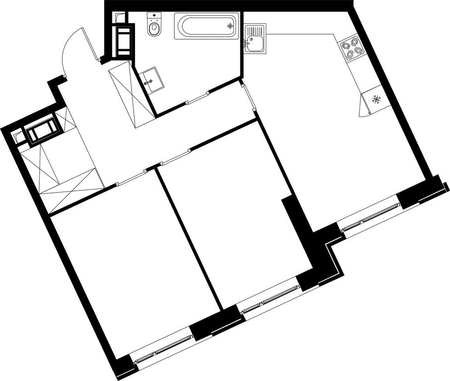 2-BD Apartment Sale, 60.5 sq. m. at Trilogiya Na Karbysheva, Generala Karbysheva Boulevard, 11, Moscow, Russia #2 2-BD Apartment Sale, 60.5 sq. m. at Trilogiya Na Karbysheva, Generala Karbysheva Boulevard, 11, Moscow, Russia #2