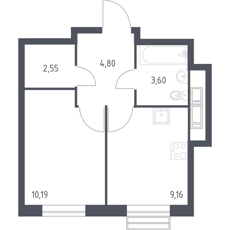 Apartment Sale, 30.3 sq. m. at Kvartal Rumyantsevo, ulitsa Admirala Kornilova, с1, Mosrentgen Settlement, Moscow, Russia #1 Apartment Sale, 30.3 sq. m. at Kvartal Rumyantsevo, ulitsa Admirala Kornilova, с1, Mosrentgen Settlement, Moscow, Russia #1