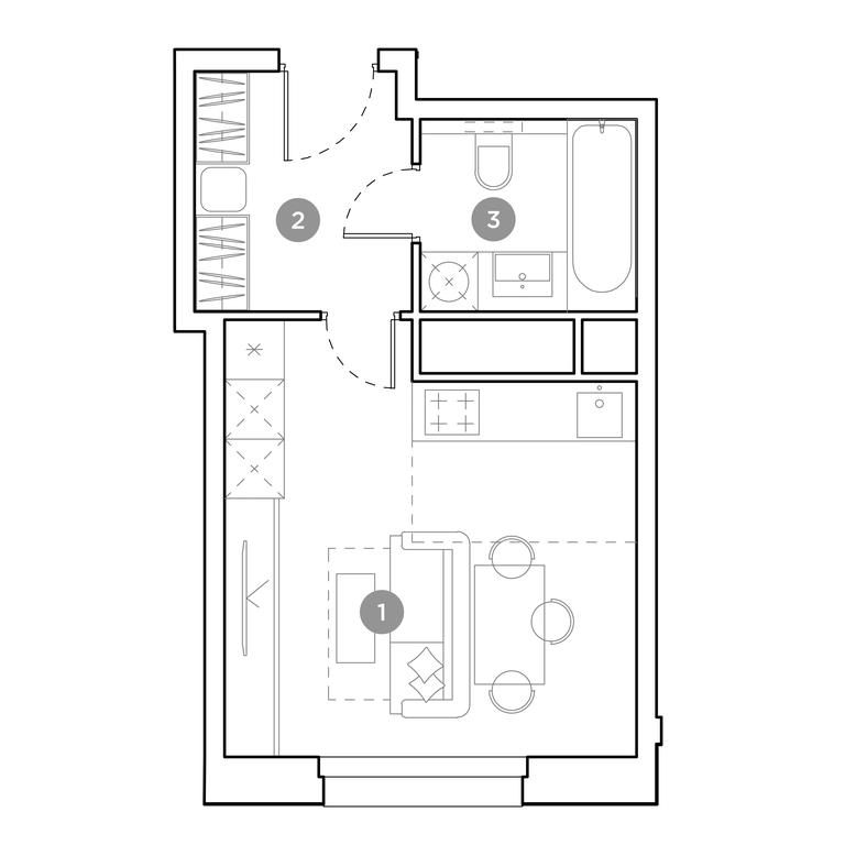 Apartment Sale, 26.2 sq. m. at Gogol Park, ulitsa Gogolya, 3, Lyubertsy, Moscow Region, Russia #2