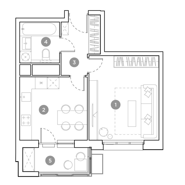1-BD Apartment Sale, 36.9 sq. m. at Gogol Park, ulitsa Gogolya, 3, Lyubertsy, Moscow Region, Russia #1