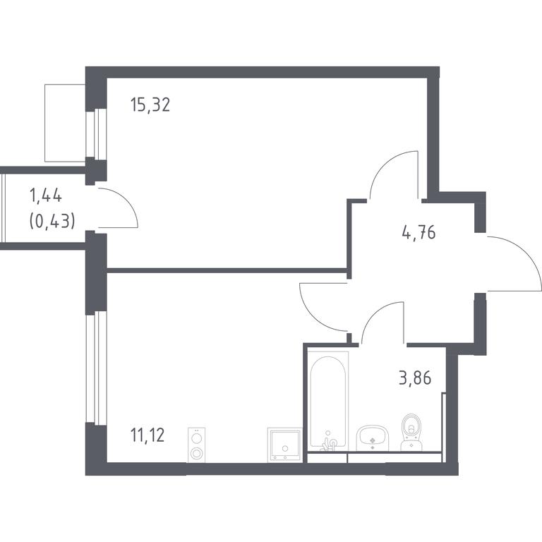 Apartment Sale, 35.49 sq. m. at Mytishchi Park, Silikatnaya ulitsa, 41к3, Mytischi, Moscow Region, Russia #1 Apartment Sale, 35.49 sq. m. at Mytishchi Park, Silikatnaya ulitsa, 41к3, Mytischi, Moscow Region, Russia #1