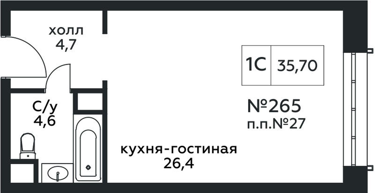 Apartment Sale, 35.7 sq. m. at Stremyannyj 2, Stremyanniy Lane, 2, Moscow, Russia #1 Apartment Sale, 35.7 sq. m. at Stremyannyj 2, Stremyanniy Lane, 2, Moscow, Russia #1