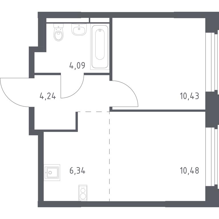 Apartment Sale, 35.58平方米 at Kosmicheskiy kvartal, M.K. Tikhonravova Street, Yubileyniy Microdistrict, Korolyov, Moscow Region, Russia #1 Apartment Sale, 35.58平方米 at Kosmicheskiy kvartal, M.K. Tikhonravova Street, Yubileyniy Microdistrict, Korolyov, Moscow Region, Russia #1