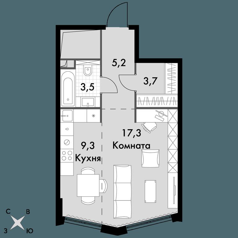 Apartment Sale, 39 sq. m. at Sydney City, Shenogina Street, 2, Moscow, Russia #1 Apartment Sale, 39 sq. m. at Sydney City, Shenogina Street, 2, Moscow, Russia #1