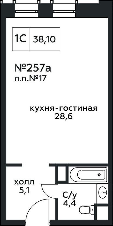 Apartment Sale, 38.1平方米 at Stremyannyj 2, Stremyanniy Lane, 2, Moscow, Russia #1 Apartment Sale, 38.1平方米 at Stremyannyj 2, Stremyanniy Lane, 2, Moscow, Russia #1