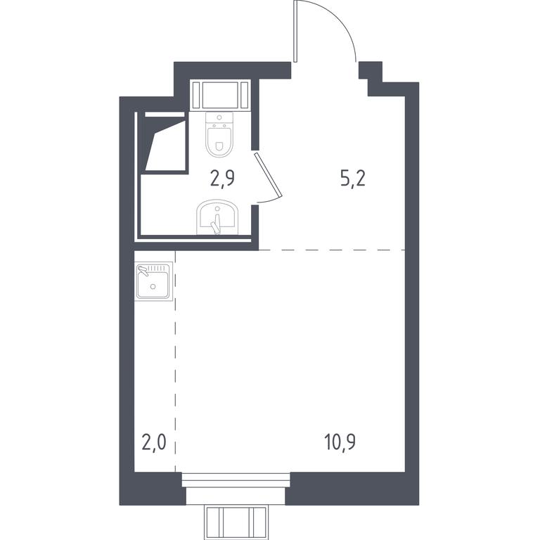 Apartment Sale, 21.1 sq. m. at Liubertsy, ulitsa Kamova, 5к1, Lyubertsy, Moscow Region, Russia #1 Apartment Sale, 21.1 sq. m. at Liubertsy, ulitsa Kamova, 5к1, Lyubertsy, Moscow Region, Russia #1