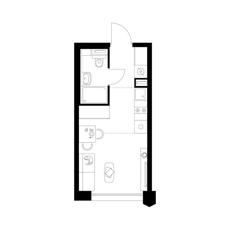 Apartment Sale, 20 sq. m. at Businovskiy Park, Izhorskaya Street, 6с5, Moscow, Russia #1 Apartment Sale, 20 sq. m. at Businovskiy Park, Izhorskaya Street, 6с5, Moscow, Russia #1