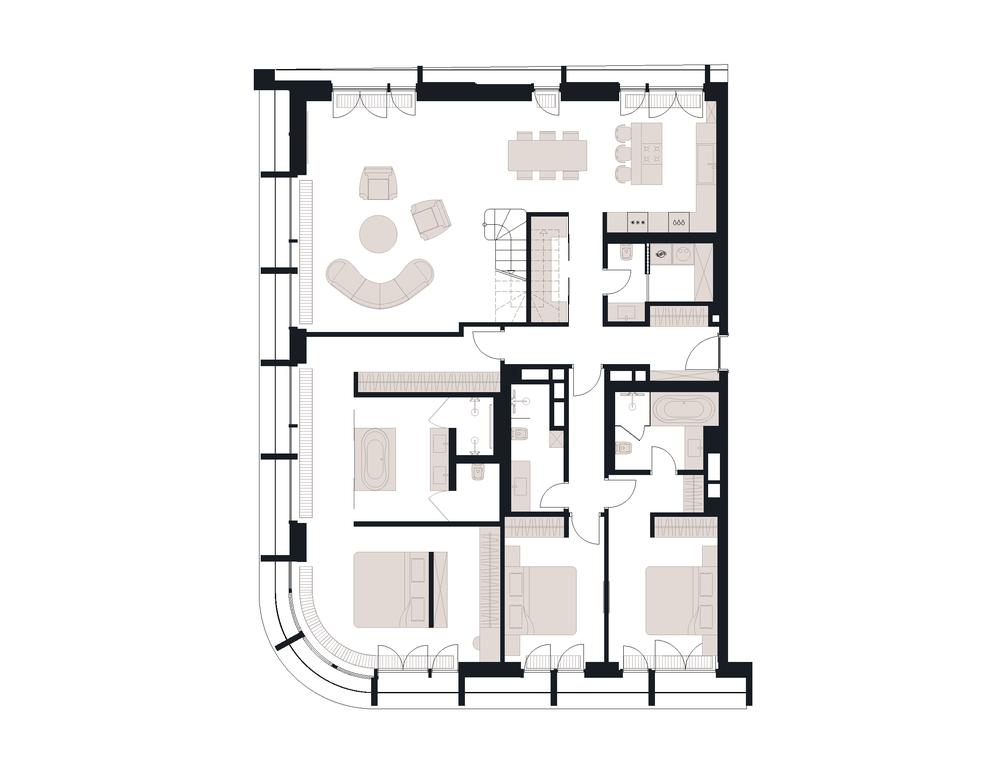 3-BD Apartment Sale, 230平方米 at Victory Park Residences, Bratyev Fonchenko Street, вл3, Moscow, Russia #1 3-BD Apartment Sale, 230平方米 at Victory Park Residences, Bratyev Fonchenko Street, вл3, Moscow, Russia #1