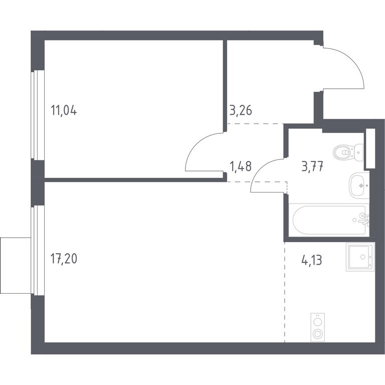 Apartment Sale, 40.88 sq. m. at Gorki Park, Shkolnaya ulitsa, 2, derevnya Korobovo, Leninskiy City District, Moscow Region, Russia #1 Apartment Sale, 40.88 sq. m. at Gorki Park, Shkolnaya ulitsa, 2, derevnya Korobovo, Leninskiy City District, Moscow Region, Russia #1