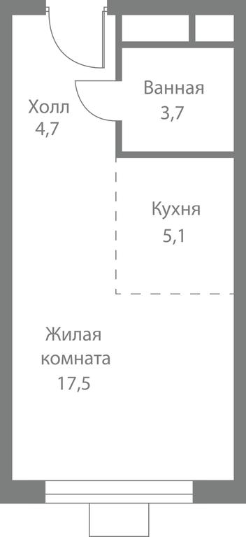 Apartment Sale, 31平方米 at Stellar City, Skolkovskoye Highway, 1, Moscow, Russia #1