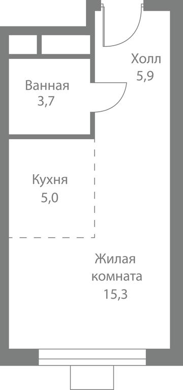 Apartment Sale, 29.9平方米 at Stellar City, Skolkovskoye Highway, 1, Moscow, Russia #1