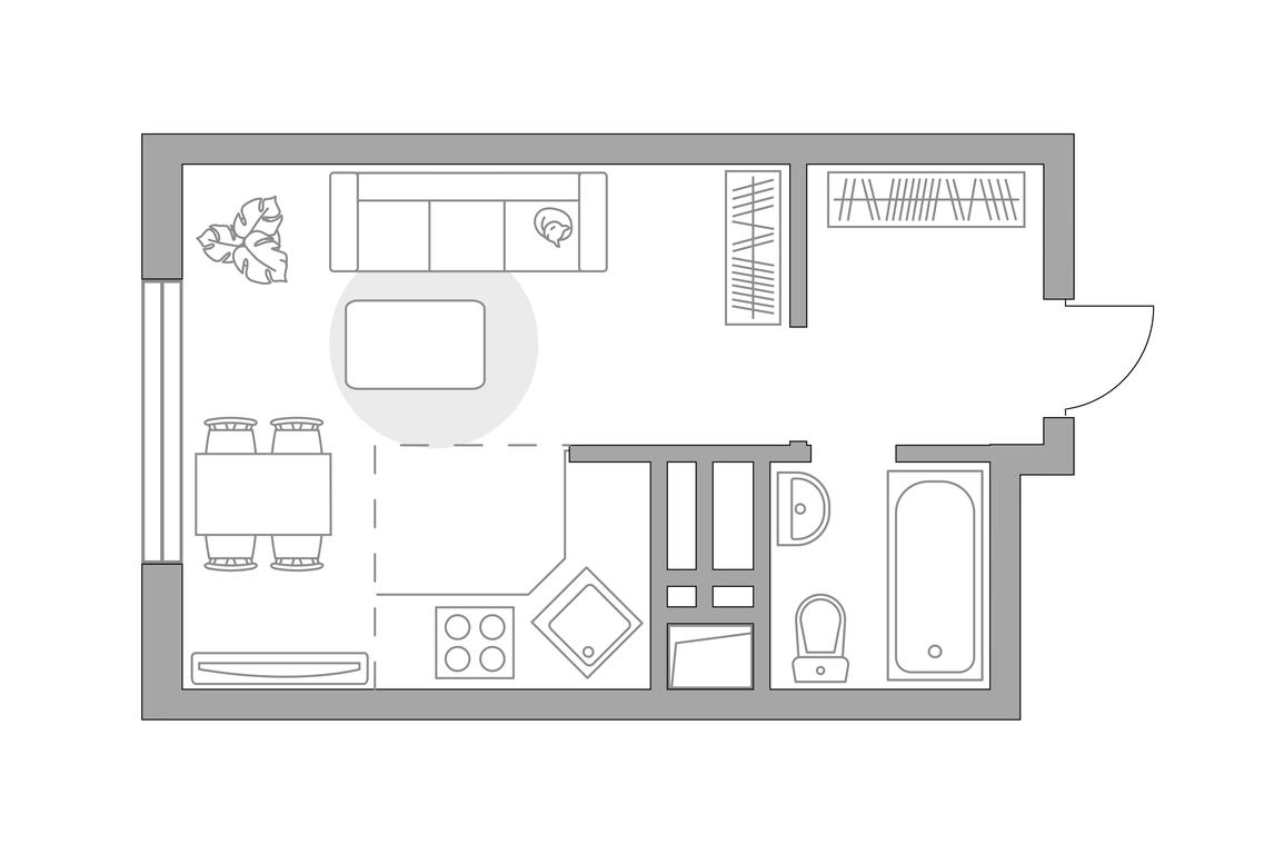Apartment Sale, 22.4平方米 at Innovatsiya, bulvar Eynshteyna, 1, Urban-Type Settlement of Novoivanovskoe, Odintsovskiy City District, Moscow Region, Russia #1