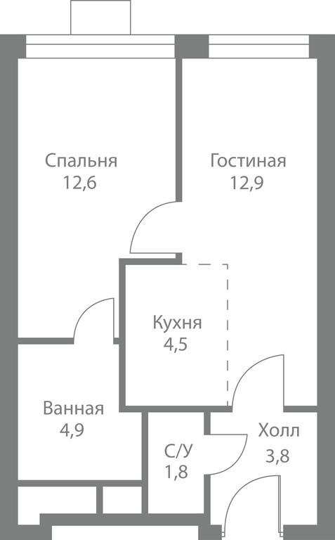 2-BD Apartment Sale, 40.5 sq. m. at Stellar City, Skolkovskoye Highway, 1, Moscow, Russia #1 2-BD Apartment Sale, 40.5 sq. m. at Stellar City, Skolkovskoye Highway, 1, Moscow, Russia #1