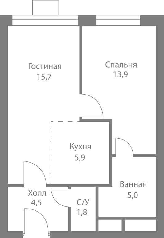 2-BD Apartment Sale, 46.8平方米 at Stellar City, Skolkovskoye Highway, 1, Moscow, Russia #1 2-BD Apartment Sale, 46.8平方米 at Stellar City, Skolkovskoye Highway, 1, Moscow, Russia #1