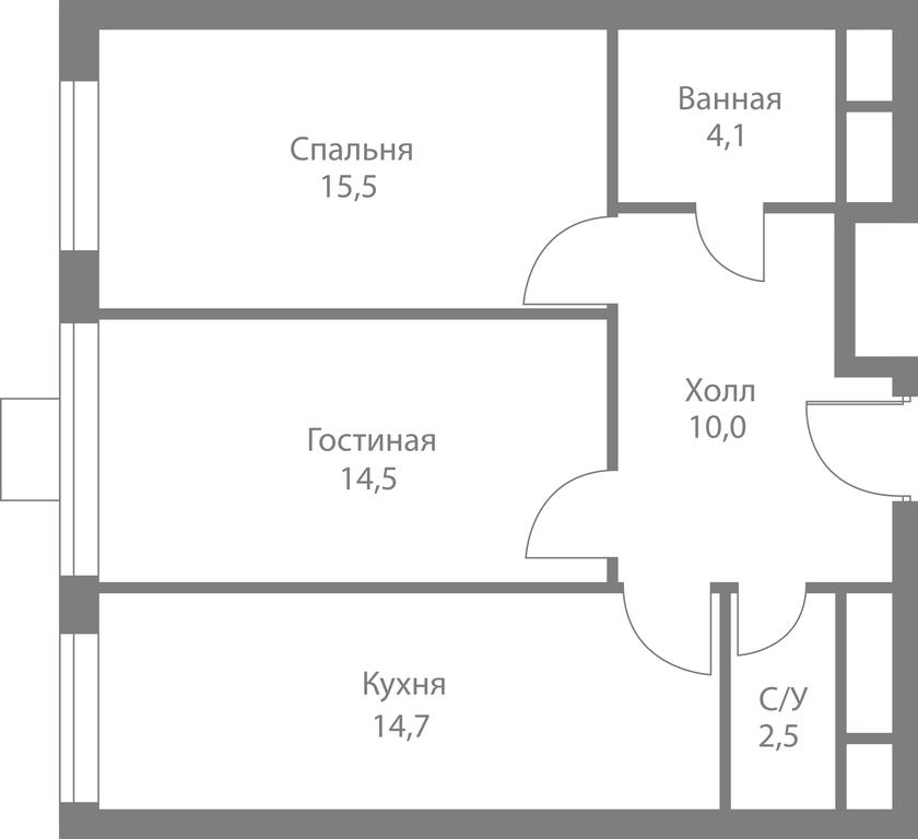 2-BD Apartment Sale, 61.3平方米 at Stellar City, Skolkovskoye Highway, 1, Moscow, Russia #1 2-BD Apartment Sale, 61.3平方米 at Stellar City, Skolkovskoye Highway, 1, Moscow, Russia #1