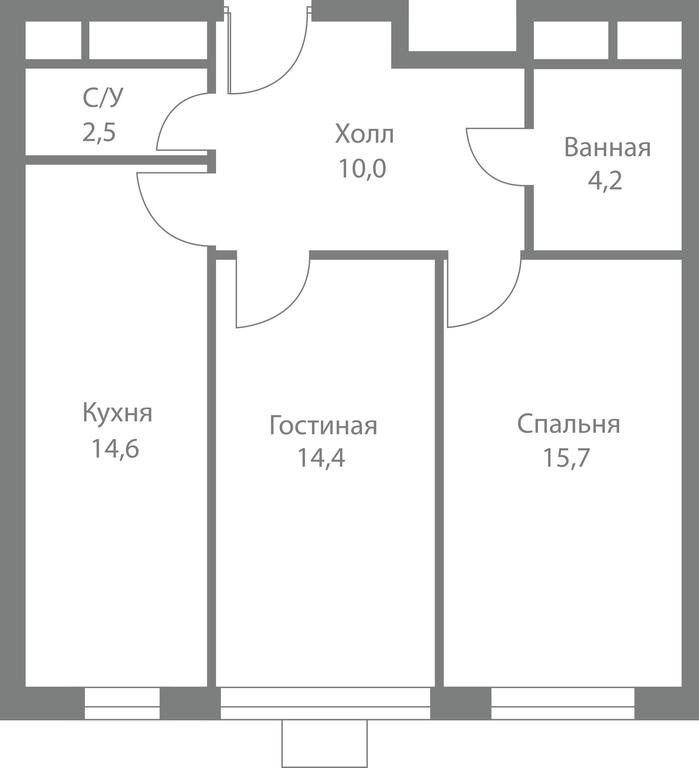 2-BD Apartment Sale, 61.4 sq. m. at Stellar City, Skolkovskoye Highway, 1, Moscow, Russia #1 2-BD Apartment Sale, 61.4 sq. m. at Stellar City, Skolkovskoye Highway, 1, Moscow, Russia #1