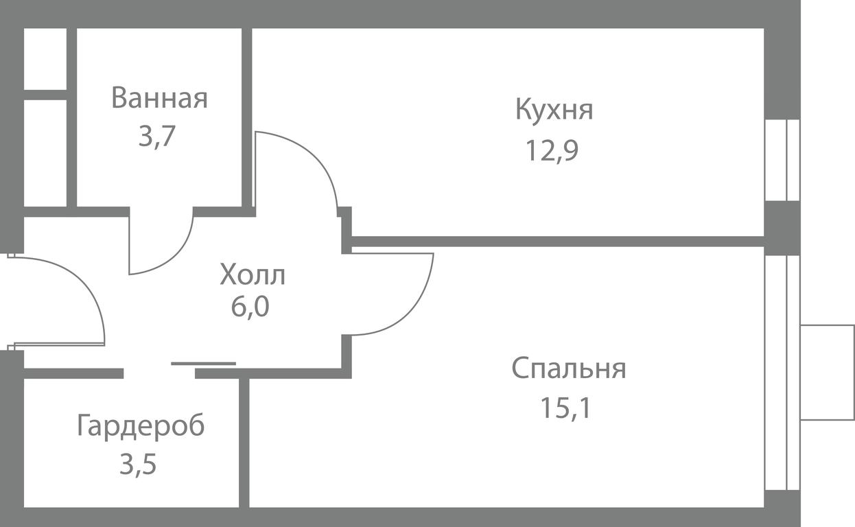 1-BD Apartment Sale, 41.2平方米 at Stellar City, Skolkovskoye Highway, 1, Moscow, Russia #1 1-BD Apartment Sale, 41.2平方米 at Stellar City, Skolkovskoye Highway, 1, Moscow, Russia #1