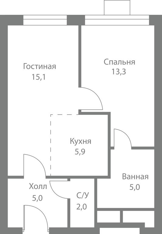 2-BD Apartment Sale, 46.3平方米 at Stellar City, Skolkovskoye Highway, 1, Moscow, Russia #1 2-BD Apartment Sale, 46.3平方米 at Stellar City, Skolkovskoye Highway, 1, Moscow, Russia #1
