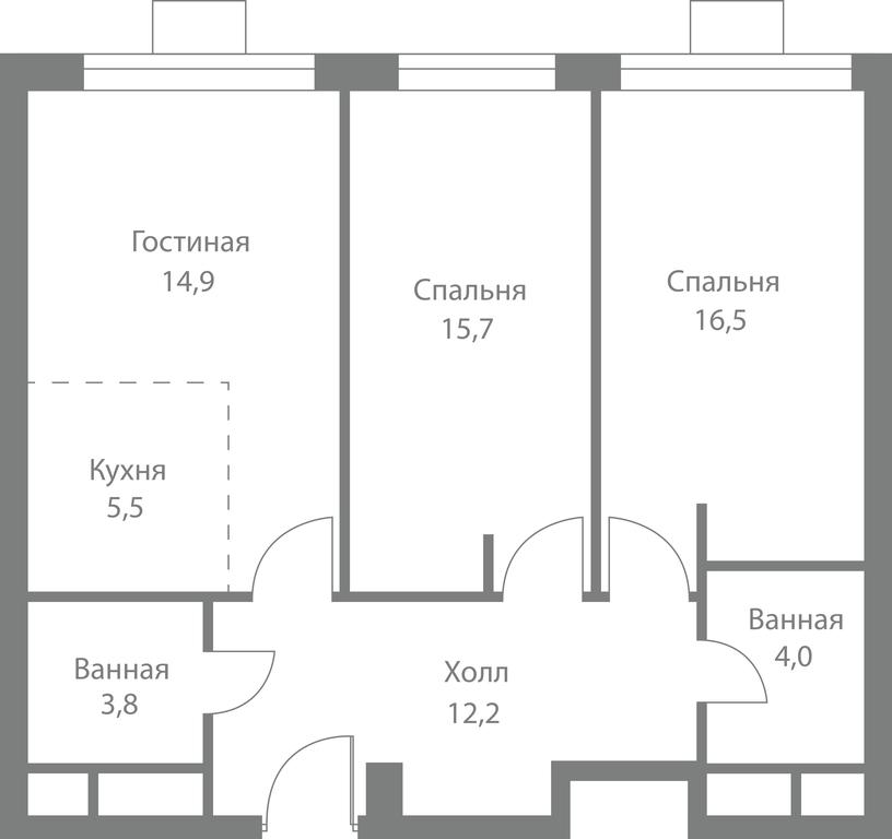 3-BD Apartment Sale, 72.6平方米 at Stellar City, Skolkovskoye Highway, 1, Moscow, Russia #1 3-BD Apartment Sale, 72.6平方米 at Stellar City, Skolkovskoye Highway, 1, Moscow, Russia #1