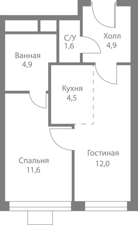 2-BD Apartment Sale, 39.5平方米 at Stellar City, Skolkovskoye Highway, 1, Moscow, Russia #1 2-BD Apartment Sale, 39.5平方米 at Stellar City, Skolkovskoye Highway, 1, Moscow, Russia #1