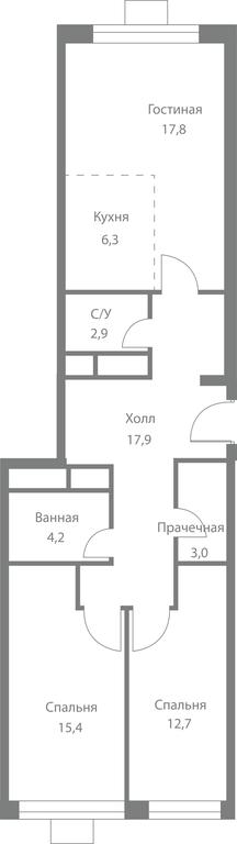 3-BD Apartment Sale, 80.2平方米 at Stellar City, Skolkovskoye Highway, 1, Moscow, Russia #1 3-BD Apartment Sale, 80.2平方米 at Stellar City, Skolkovskoye Highway, 1, Moscow, Russia #1