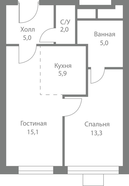 2-BD Apartment Sale, 46.3平方米 at Stellar City, Skolkovskoye Highway, 1, Moscow, Russia #1 2-BD Apartment Sale, 46.3平方米 at Stellar City, Skolkovskoye Highway, 1, Moscow, Russia #1