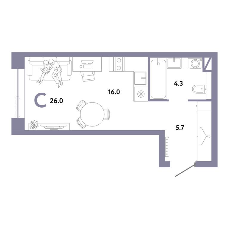 Apartment Sale, 26 sq. m. at Strana.Zarechnaja, Ilovayskaya Street, Moscow, Russia #1 Apartment Sale, 26 sq. m. at Strana.Zarechnaja, Ilovayskaya Street, Moscow, Russia #1