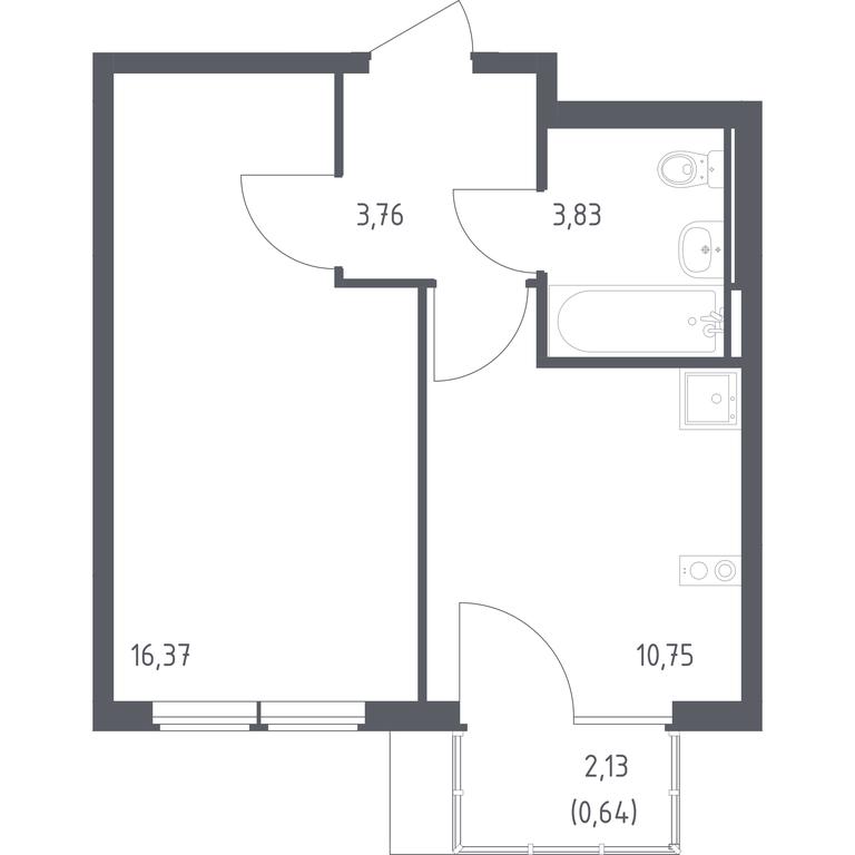 Apartment Sale, 35.35 sq. m. at Ostafevo, Ostafyevskoe Highway, 12к1, Ryazanovskoe Settlement, Moscow, Russia #1 Apartment Sale, 35.35 sq. m. at Ostafevo, Ostafyevskoe Highway, 12к1, Ryazanovskoe Settlement, Moscow, Russia #1