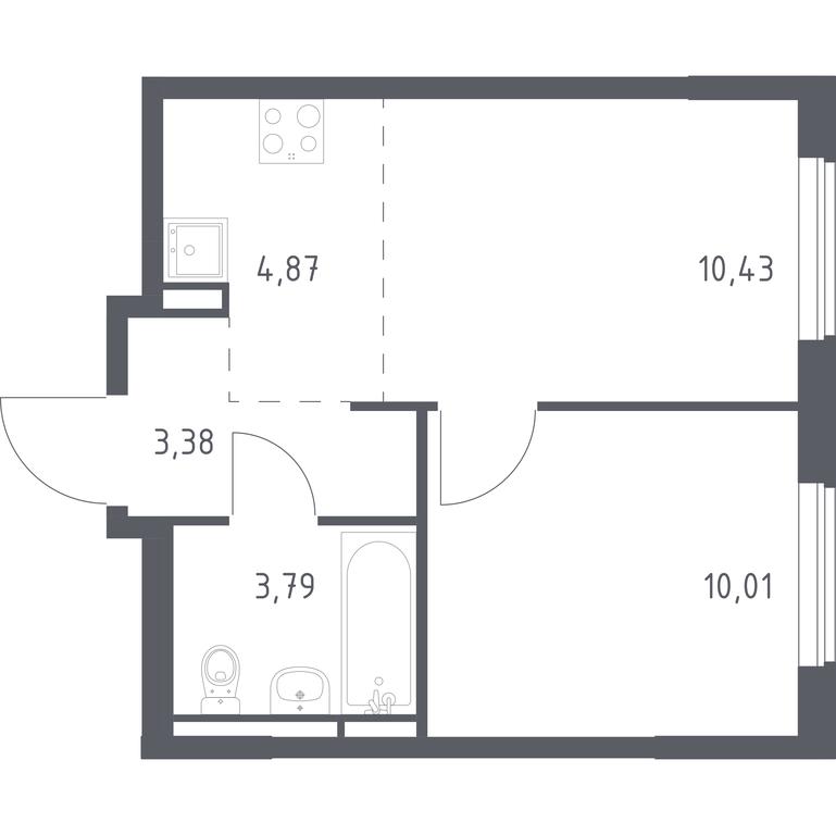 Apartment Sale, 32.48 sq. m. at Mytishchi Park, Silikatnaya ulitsa, 41к3, Mytischi, Moscow Region, Russia #1 Apartment Sale, 32.48 sq. m. at Mytishchi Park, Silikatnaya ulitsa, 41к3, Mytischi, Moscow Region, Russia #1