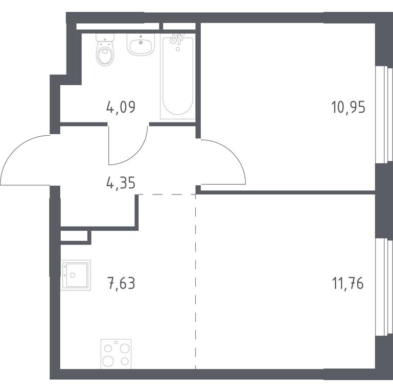 Apartment Sale, 38.78 sq. m. at Mytishchi Park, Silikatnaya ulitsa, 41к3, Mytischi, Moscow Region, Russia #1 Apartment Sale, 38.78 sq. m. at Mytishchi Park, Silikatnaya ulitsa, 41к3, Mytischi, Moscow Region, Russia #1