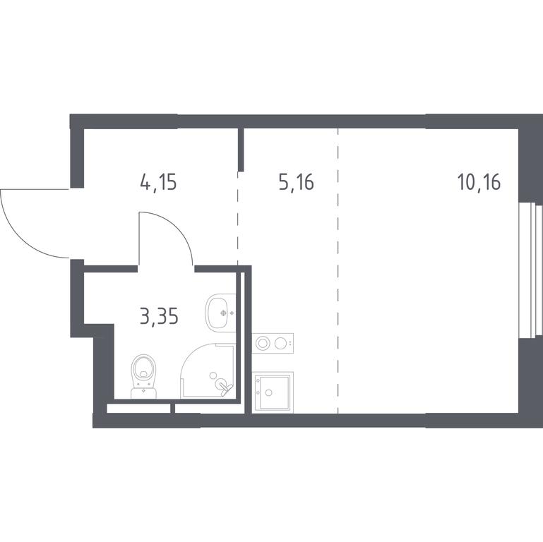 Apartment Sale, 22.82 sq. m. at Mytishchi Park, Silikatnaya ulitsa, 41к3, Mytischi, Moscow Region, Russia #1 Apartment Sale, 22.82 sq. m. at Mytishchi Park, Silikatnaya ulitsa, 41к3, Mytischi, Moscow Region, Russia #1