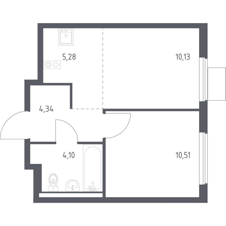 Apartment Sale, 34.36 sq. m. at Gorki Park, Shkolnaya ulitsa, 2, derevnya Korobovo, Leninskiy City District, Moscow Region, Russia #1 Apartment Sale, 34.36 sq. m. at Gorki Park, Shkolnaya ulitsa, 2, derevnya Korobovo, Leninskiy City District, Moscow Region, Russia #1