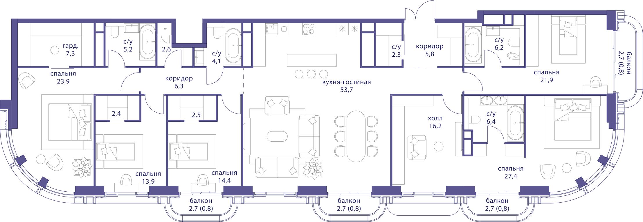 5-BD Apartment Sale, 227.6平方米 at Tatarskaya 35, Bolshaya Tatarskaya Street, Moscow, Russia #1 5-BD Apartment Sale, 227.6平方米 at Tatarskaya 35, Bolshaya Tatarskaya Street, Moscow, Russia #1