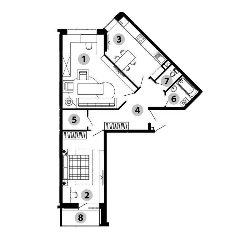 1-BD Apartment Sale, 74.4 sq. m. at Malinovo, mikrorayon Vostochny, 20, Zvenigorod, Odintsovskiy City District, Moscow Region, Russia #1 1-BD Apartment Sale, 74.4 sq. m. at Malinovo, mikrorayon Vostochny, 20, Zvenigorod, Odintsovskiy City District, Moscow Region, Russia #1