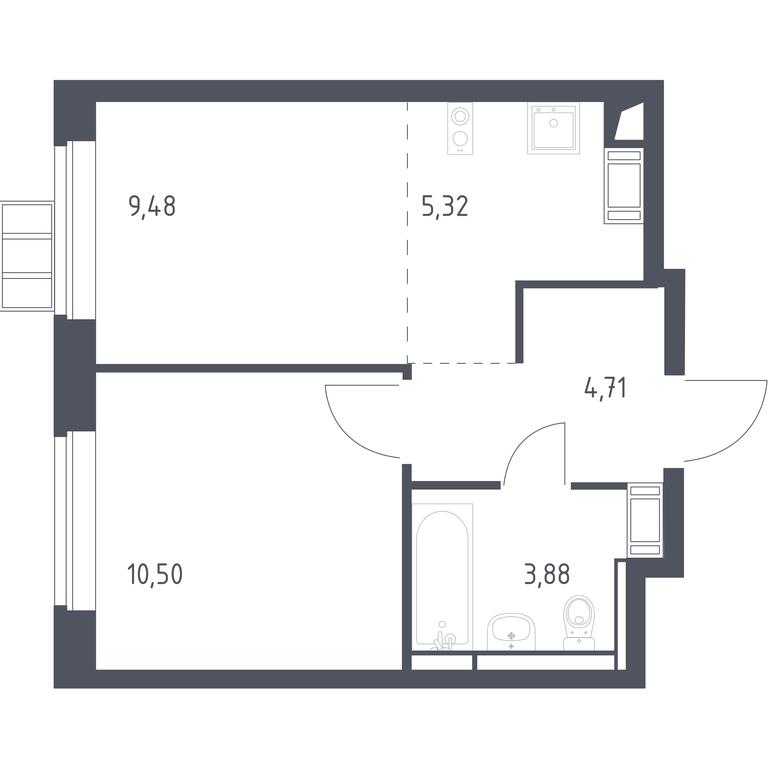 Apartment Sale, 33.9 sq. m. at Alkhimovo, Ryazanovskoe Highway, 31к1, Moscow, Russia #1 Apartment Sale, 33.9 sq. m. at Alkhimovo, Ryazanovskoe Highway, 31к1, Moscow, Russia #1
