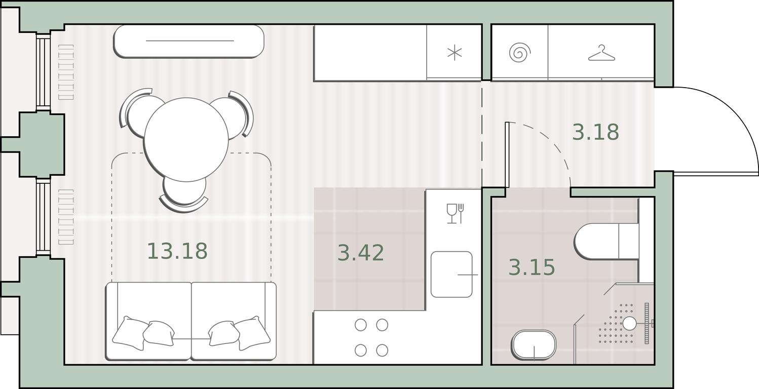 Apartment Sale, 22.93 sq. m. at Sreda na Kutuzovskom, Ivana Franko Street, Moscow, Russia #1 Apartment Sale, 22.93 sq. m. at Sreda na Kutuzovskom, Ivana Franko Street, Moscow, Russia #1