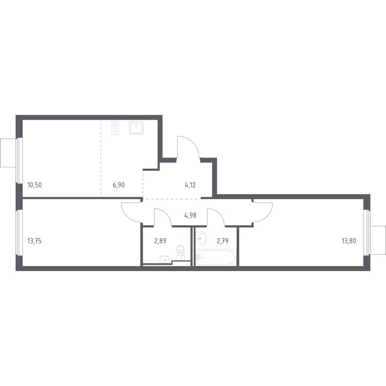 1-BD Apartment Sale, 59.73平方米 at Gorki Park, Shkolnaya ulitsa, 2, derevnya Korobovo, Leninskiy City District, Moscow Region, Russia #1 1-BD Apartment Sale, 59.73平方米 at Gorki Park, Shkolnaya ulitsa, 2, derevnya Korobovo, Leninskiy City District, Moscow Region, Russia #1