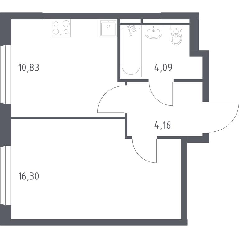 Apartment Sale, 35.38 sq. m. at Mytishchi Park, Silikatnaya ulitsa, 41к3, Mytischi, Moscow Region, Russia #1 Apartment Sale, 35.38 sq. m. at Mytishchi Park, Silikatnaya ulitsa, 41к3, Mytischi, Moscow Region, Russia #1