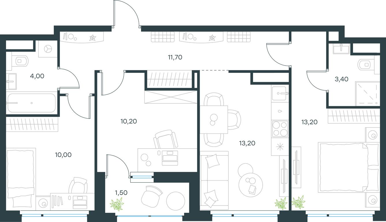 Продажа 2-комн. квартиры, 67,2 м² в ЖК «Город «В лесу»», жилой комплекс Город в Лесу, посёлок Отрадное, городской округ Красногорск, Московская область, Россия #2 Продажа 2-комн. квартиры, 67,2 м² в ЖК «Город «В лесу»», жилой комплекс Город в Лесу, посёлок Отрадное, городской округ Красногорск, Московская область, Россия #2