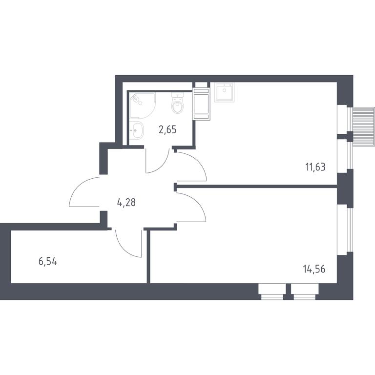Apartment Sale, 39.66 sq. m. at Bolshoe Putilkovo, Prostornaya ulitsa, 1, Putilkovo Village, Krasnogorsk City District, Moscow Region, Russia #1 Apartment Sale, 39.66 sq. m. at Bolshoe Putilkovo, Prostornaya ulitsa, 1, Putilkovo Village, Krasnogorsk City District, Moscow Region, Russia #1