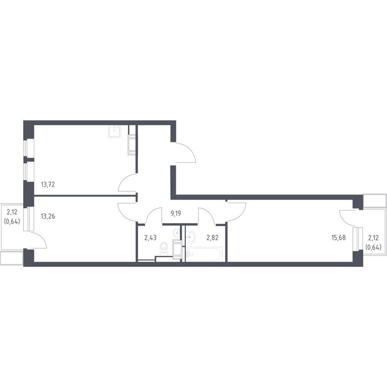 1-BD Apartment Sale, 58.38 sq. m. at Bolshoe Putilkovo, Prostornaya ulitsa, 1, Putilkovo Village, Krasnogorsk City District, Moscow Region, Russia #1 1-BD Apartment Sale, 58.38 sq. m. at Bolshoe Putilkovo, Prostornaya ulitsa, 1, Putilkovo Village, Krasnogorsk City District, Moscow Region, Russia #1