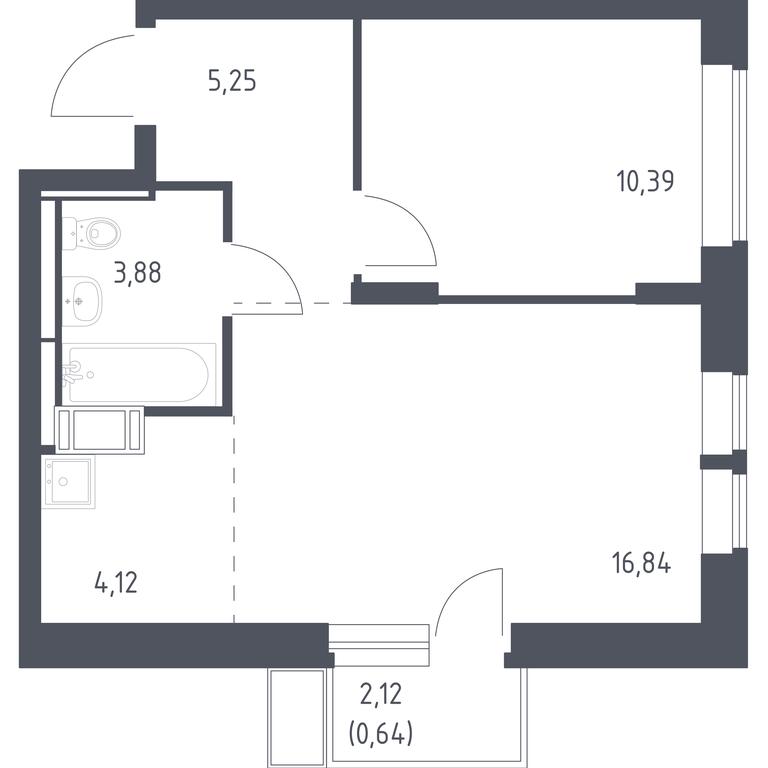 Apartment Sale, 41.12 sq. m. at Bolshoe Putilkovo, Prostornaya ulitsa, 1, Putilkovo Village, Krasnogorsk City District, Moscow Region, Russia #1
