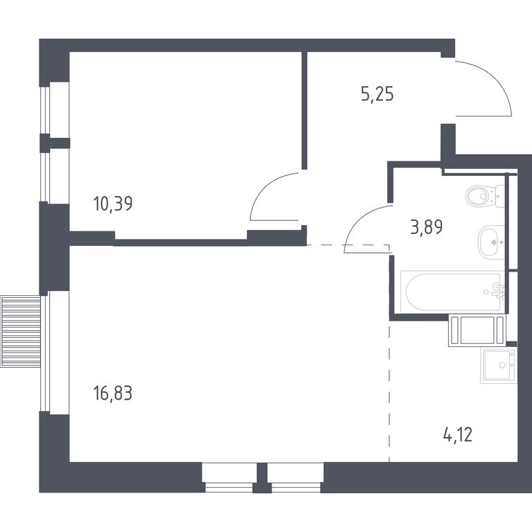 Apartment Sale, 40.48 sq. m. at Bolshoe Putilkovo, Prostornaya ulitsa, 1, Putilkovo Village, Krasnogorsk City District, Moscow Region, Russia #1