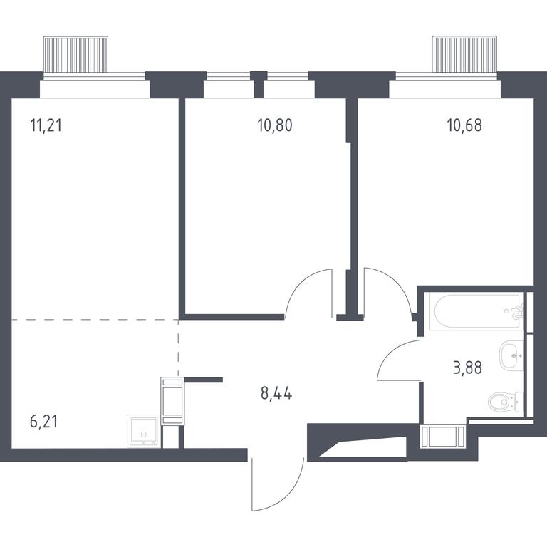 1-BD Apartment Sale, 51.22 sq. m. at Bolshoe Putilkovo, Prostornaya ulitsa, 1, Putilkovo Village, Krasnogorsk City District, Moscow Region, Russia #1 1-BD Apartment Sale, 51.22 sq. m. at Bolshoe Putilkovo, Prostornaya ulitsa, 1, Putilkovo Village, Krasnogorsk City District, Moscow Region, Russia #1