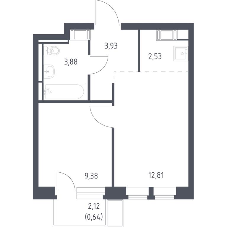 Apartment Sale, 33.17 sq. m. at Bolshoe Putilkovo, Prostornaya ulitsa, 1, Putilkovo Village, Krasnogorsk City District, Moscow Region, Russia #1