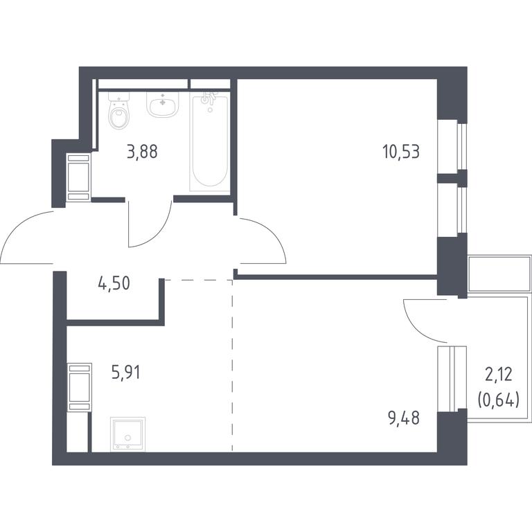 Apartment Sale, 34.94 sq. m. at Bolshoe Putilkovo, Prostornaya ulitsa, 1, Putilkovo Village, Krasnogorsk City District, Moscow Region, Russia #1 Apartment Sale, 34.94 sq. m. at Bolshoe Putilkovo, Prostornaya ulitsa, 1, Putilkovo Village, Krasnogorsk City District, Moscow Region, Russia #1